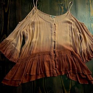 Buckle Gimmicks Off the Shoulder Top